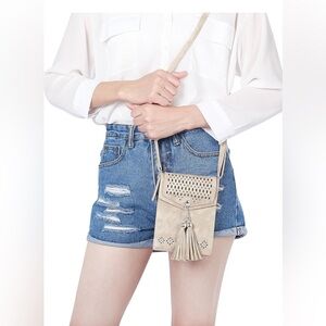 ♥️NEW♥️ Se Osto - Perforated Leather Clutch/Pouch Bag,